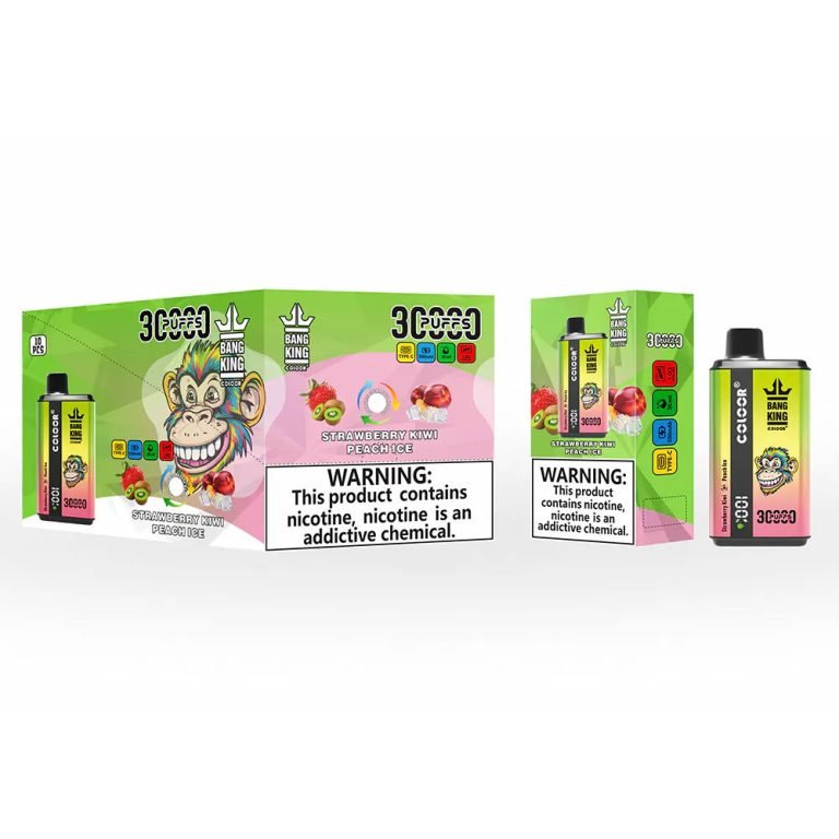 Fragola e kiwi e ghiaccio alla pesca Bang King 30000 bivpbk30000