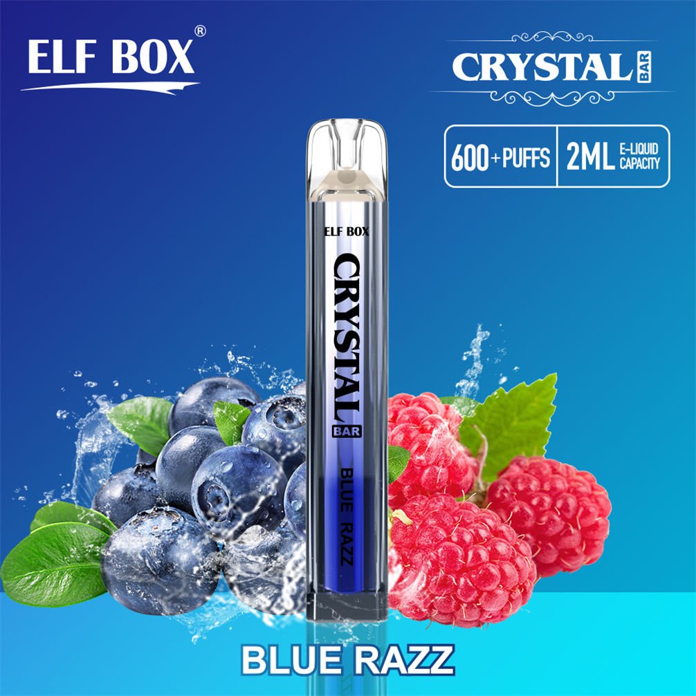 BLUE RAZZ Elf Box CRYSTAL BAR 600 bivpebcb600