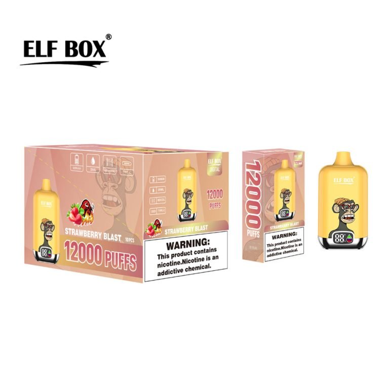 strawberry blast elf box digital 12000 bivpebd12000