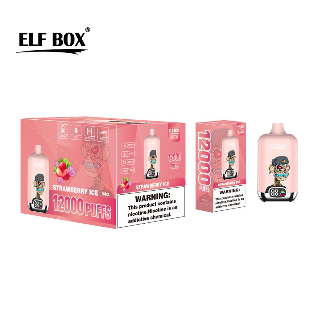 strawberry ice elf box digital 12000 bivpebd12000