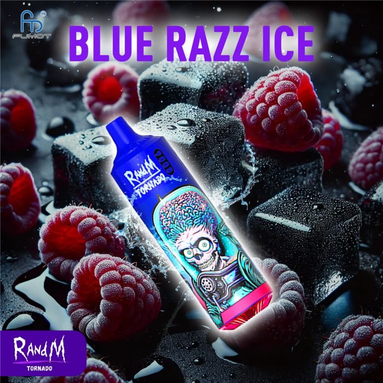 Blue Razz Ice RandM Tornado Vape 9000 bivprt9000