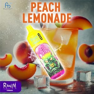 peach lemonade randm tornado vape 9000 bivprt9000